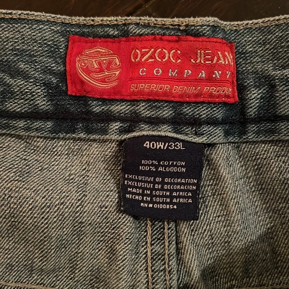 OZOC patchwork baggy jeans 40/33 vintage